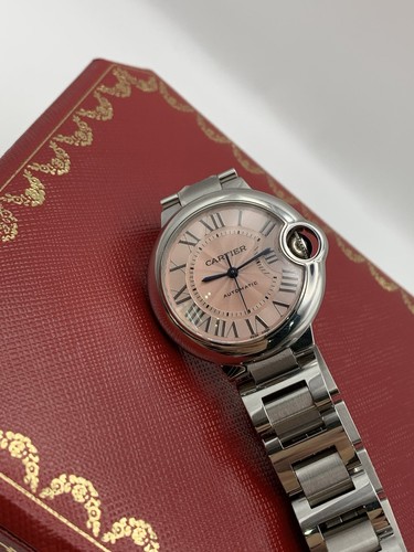 Cartier Ballon Bleu Ref. 4373 in Edelstahl Automatik Salmon Dial - Bild 5 von 6