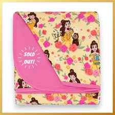 Little Sleepies Disney Princess Belle Large Cloud Blanket Large NIB