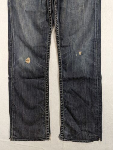 Big Star Mens Distressed Jeans Pioneer Boot Size 31 R Cotton Blend Blue - Picture 2 of 18