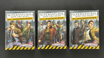 Zombicide 2nd Ed SUPERNATURAL JOIN THE HUNT Character Packs #1 #2 #3 CMON NEW