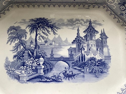 Gorgeous Antique - “Geneva” Ironstone Platter - 1847, J Wedgwood, England - 16” - Picture 4 of 17