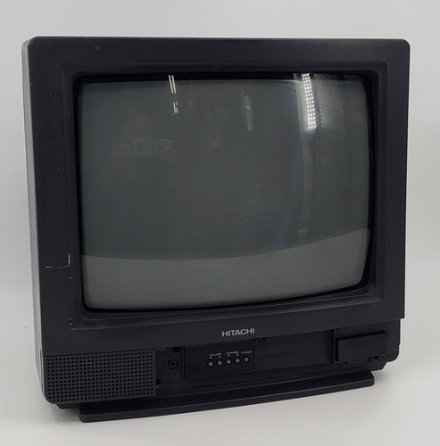 Vintage Hitachi 13GA1B Solid State Color TV 1994 Retro Gaming - Picture 5 of 9