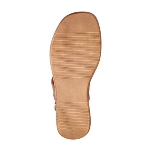 Bella Vita Women's Ode-Italy Whiskey Italian Leather Flat Sandal Size 7.5 WW - Picture 5 of 6