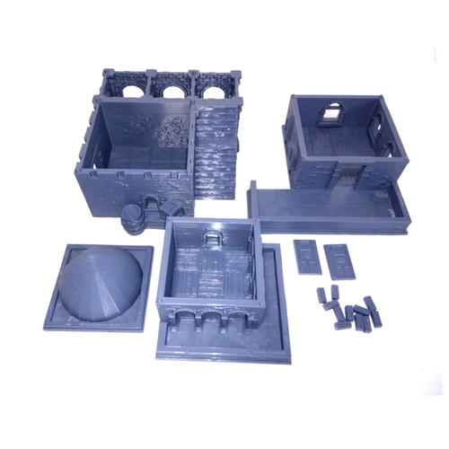 Dark realms 28/32mm City of Corsairs wargaming tabletop terrain fantasy - Picture 35 of 103