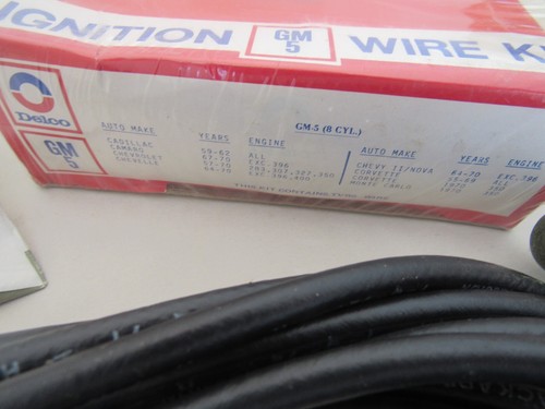 NOS 1955-70 Chevy Camaro Vette Chevelle V8 283 302 350 Delco Spark Plug Wire GM5 - Picture 11 of 18