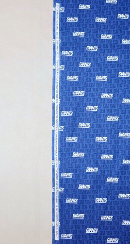 New York Giants ~ Mini Logo Pattern NFL Cotton Fabric 1/4 Yard 9” X 44” New - Picture 16 of 21