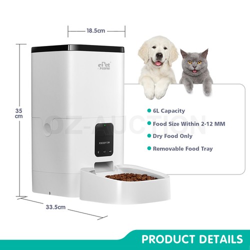 Petscene 6L Automatic Pet Feeder Wi-Fi Enabled Smart Dog Cat Feeder with App - Picture 12 of 12