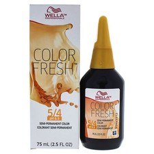 Wella Professional Color Fresh 5/4 PH 6.5 Semi-Permanent Color, Brown/Red