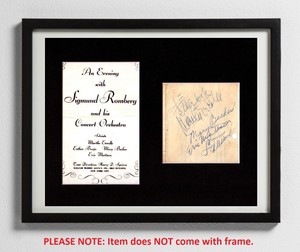 Sigmund-Romberg-Esther-Borja-Martha-Errolle-2-Others-Autographed-Mat-Piece