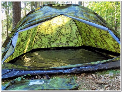 Military Tactical 3 Man Outdoor M95 Czech Army Camo Shelter Tent - Factory New - Picture 11 of 12