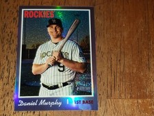 2019 Topps Heritage Purple  Daniel Murphy  #THC544 Colorado Rockies 