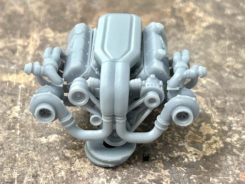 Resin “Turbo Trans Am” Big Block Engine for scale model cars, 1/24 1/25 - Picture 4 of 12