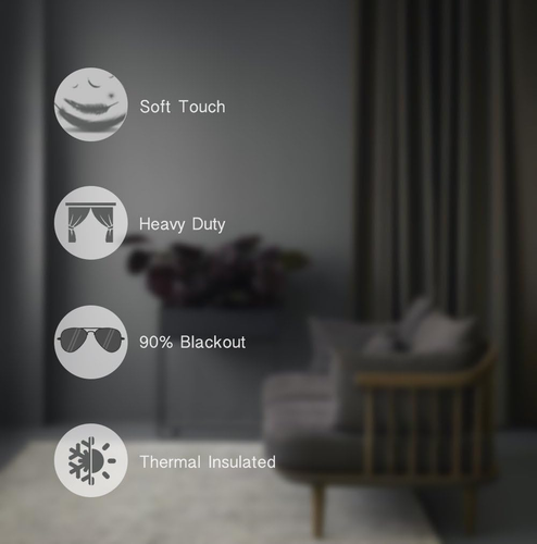 Rose Home Fashion Blackout Sliding Door Curtains, Room Darkening Thermal - Picture 2 of 12