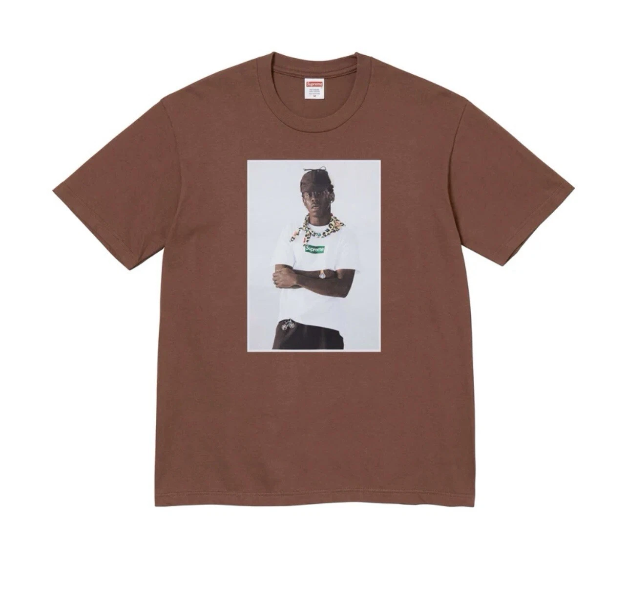 Tee shirt photo Supreme x Tyler The Creator taille M marron