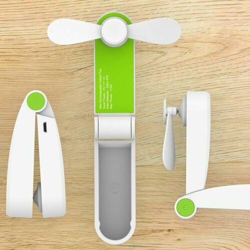 NEW Mini Portable Pocket Fan Cool Air Hand Held Cooler USB Rechargeable - Picture 5 of 9