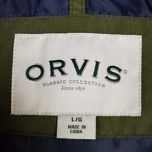 ORVIS Size XL Mens Insulated Vest Full Zip Green/Blue Ripstop Puffer Hunting - Picture 9 of 12