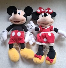 Vintage Disney Theme Parks Resorts Mickey Minnie Mouse 15" Stuffed Plush Toy