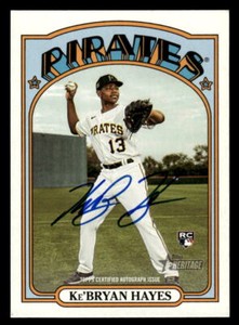 Ke'Bryan Hayes 2021 Topps Heritage - Real One Autographs #ROA-KBH
