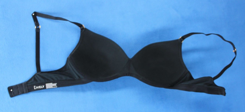 Lively Black Wireless Lined T-shirt Bra Size 38D #E5357 - Picture 5 of 6