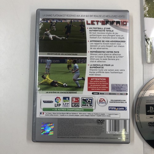 FIFA 10 Fußball 2010 Box FR Playstation 2 PS2 Französisch - Bild 2 von 2