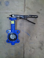 2" Butterfly Valve Wafer with align holes Stainless Disc Viton Seat with handle