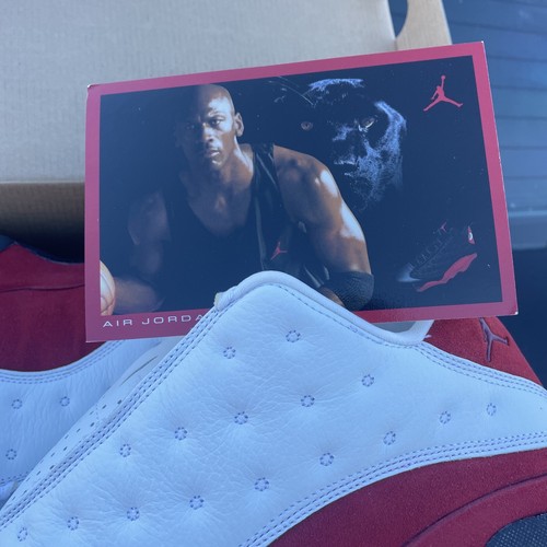 DS 2005 Air Jordan XIII 13 Low Retro size 12 cherry red new - Picture 12 of 14