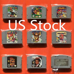Video-Games-Card-Cartridges-For-Nintendo-64-N64-Super-Smash-Bros-Pro-Console-US