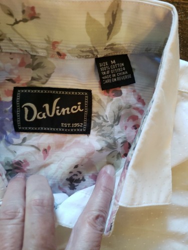 DaVinci Men's Shirt Vincent white Cotton Button Down Shirt-Org $45.50 - Picture 2 of 5