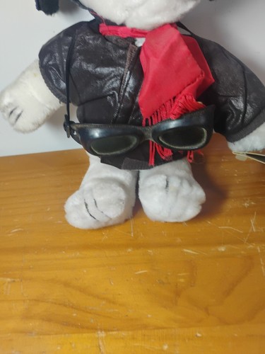 Vintage 1966 Snoopy Plush. Knott's Berry Farm Peanuts Snoopy FLYING ACE - Picture 2 of 24