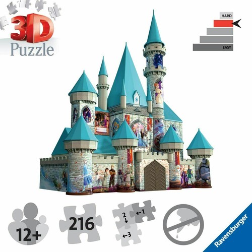 Frozen 2 Castello di Ghiaccio Disney Maxi 216 pezzi Puzzle 3D Ravensburger 11156 - Foto 4 di 7