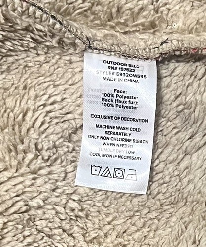 Eddie Bauer Kinder Fleece rot karierte Jacke Kunst Sherpa Futter Größe 4/5 - Bild 5 von 5