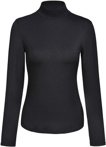 fitted mock turtleneck