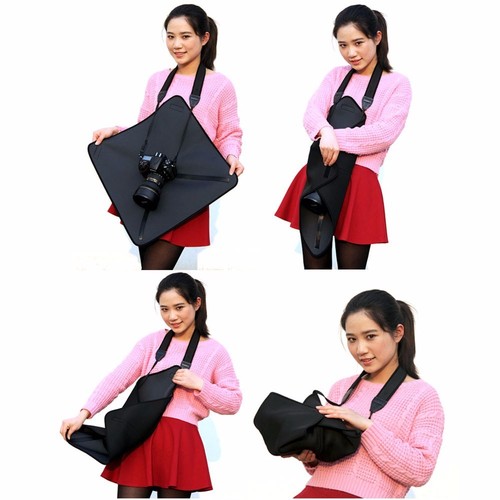 Neoprene Wrap Protector Bag Cover Cloth Holder for Camera Lens 50cmX50cm Gray - Picture 5 of 8