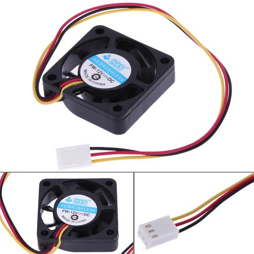 5Pcs 3 Pin 40mm Computer CPU Cooler Cooling Fan PC 4cm 40x40x10mm DC 12V *NE - Zdjęcie 4 z 8