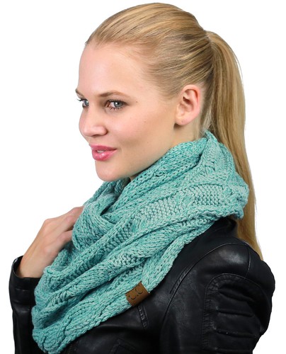 ¡NUEVO! Bufanda CC Suave Grueso Cálido Pullover Tejido Bufanda Capucha Infinita Capucha Bufanda - Imagen 147 de 170