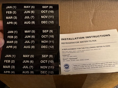 Paquete de 3 filtros de agua certificados Aqua Crest NSF/ANSI AQF-MWF-P3-N - Imagen 4 de 5