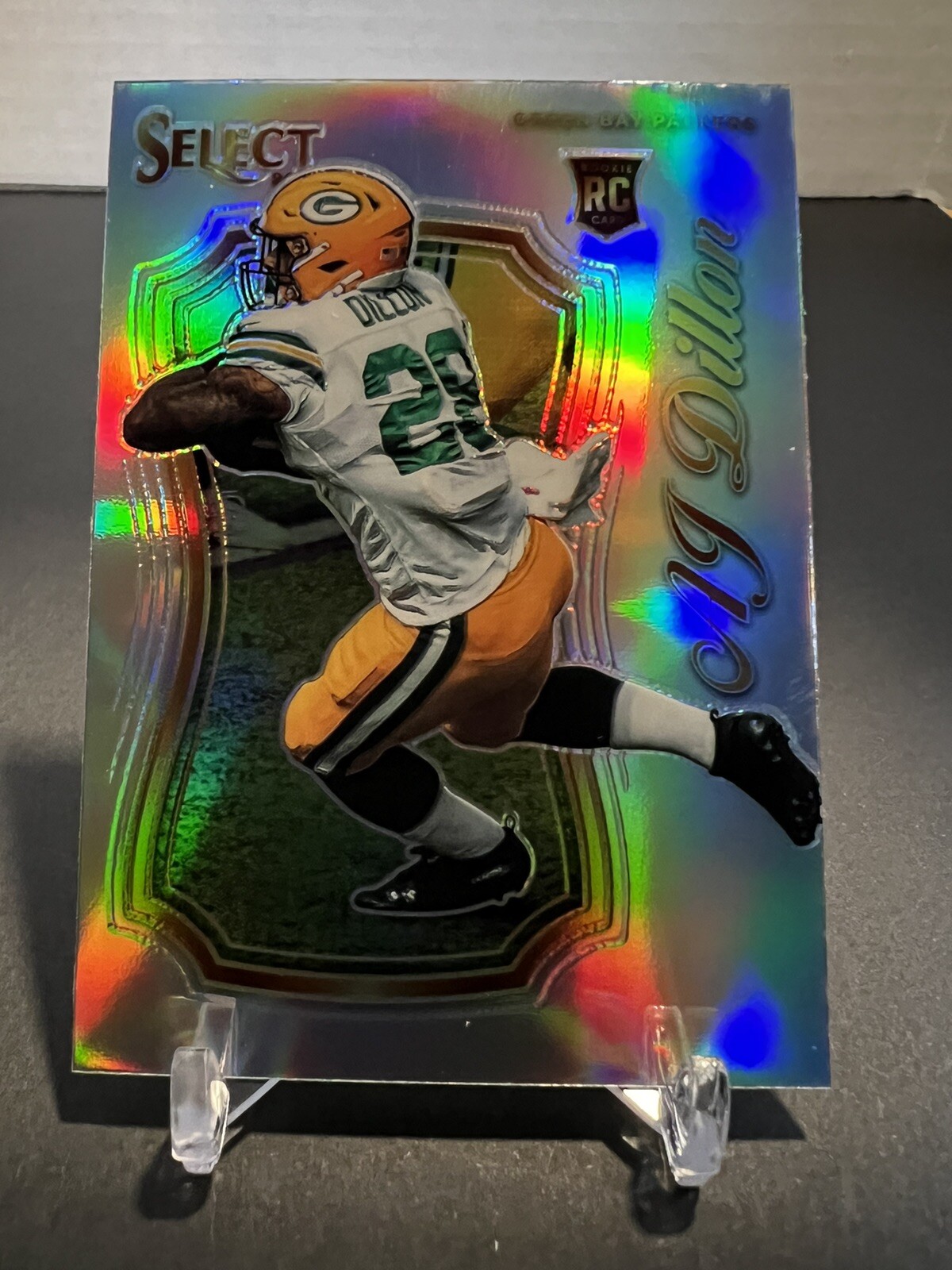 2020 Select A.J. Dillon SILVER Prizm Select Certified Rookie RC Packers