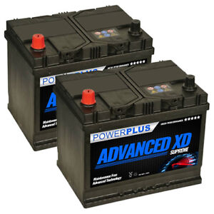 Pair of 069XD Car Battery 77ah 630cca Mitsubishi PAJERO Batteries