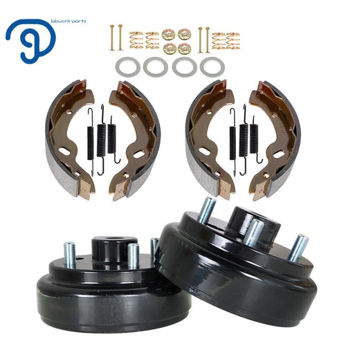 For EZGO TXT Golf Carts 1996+ Rear Brake hub Drums Brake Shoe Spring Kit - Bild 1 von 12