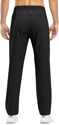 Pantaloni Uomo TBMPOY Neri (A1-Nero) Taglia Large - Leggeri, Da Viaggio Ed Escursionismo