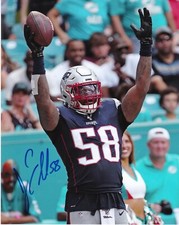 JAMIE COLLINS   NEW ENGLAND PATRIOTS   ACTION SIGNED 8x10