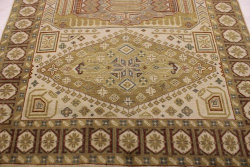 5'9" x 7'8" ft. Turkish Knot Vegetable Dye Wool Oriental Hand Knotted Rug - Picture 3 of 8