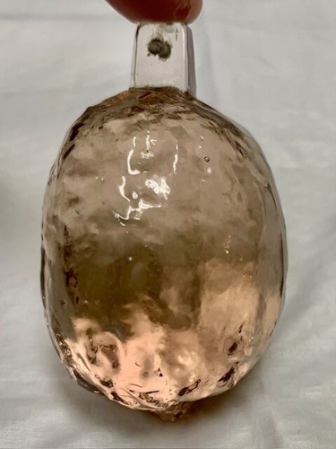 Large Vintage Italian Peach Smoked Blown Glass Lemon - Picture 5 of 7