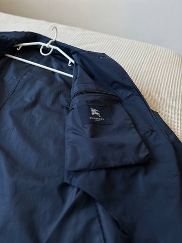 Navy Burberry man trench coat size - 48 - Picture 6 of 12