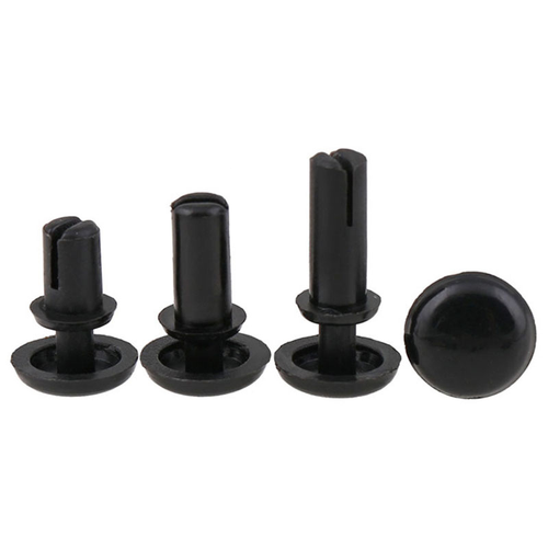 R2 R3 R4 R5 R6 Black Nylon Rivet Engine Cooling Fan Shroud Clip ...