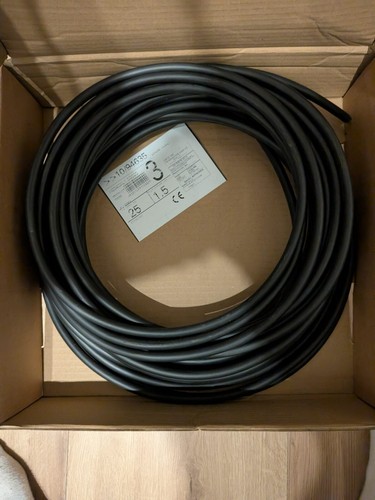 DONCASTER CABLES H6943XL Steel Wire Armoured Cable, 4mm², 3 Core, PVC, Black 25M