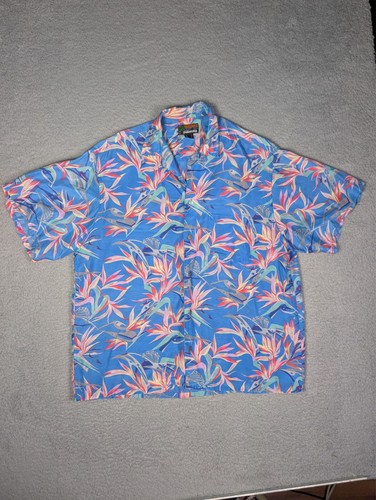 Vintage Pataloha Shirt Mens Large Floral Short Sleeve Button Up Bright Summer - Picture 2 of 14