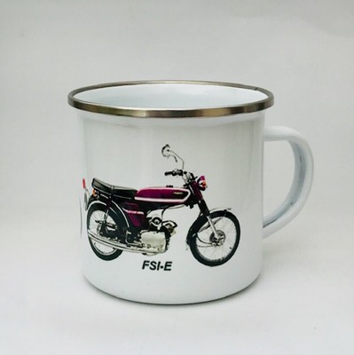 YAMAHA FS1E MOTORBIKE MOPED POPSICLE PURPLE CERAMIC MUG 1972-1977