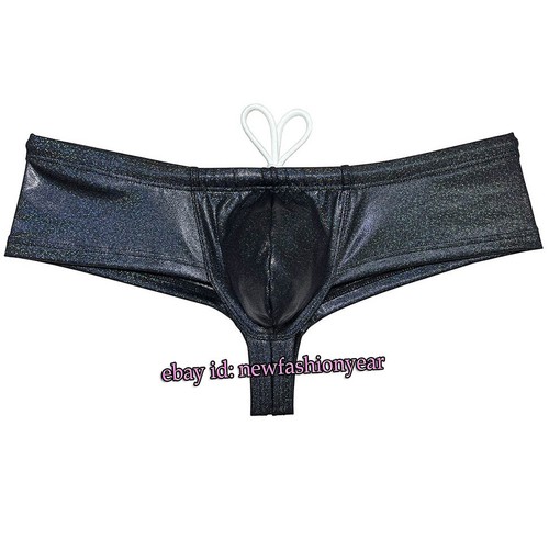 Herren Glanz Badeslip Strand Badeanzug Bikini Badeanzug Tasche Shorts Badehose - Bild 57 von 68