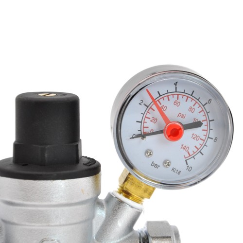 WATER PRESSURE REDUCING VALVE WITH GAUGE 15MM & 22MM FITTING KUDOS TRADINNG - Picture 3 of 9